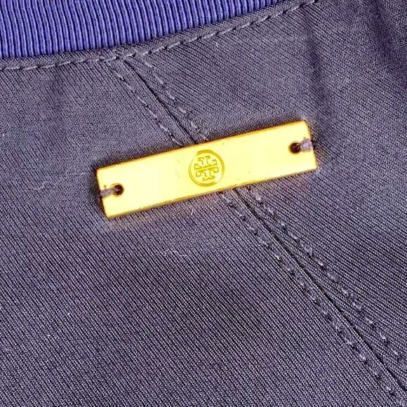 Tory Burch Navy Blue Mermaid Ruffle Skirt w/Signature Logo. Size 6. EUC! - Picture 4 of 8